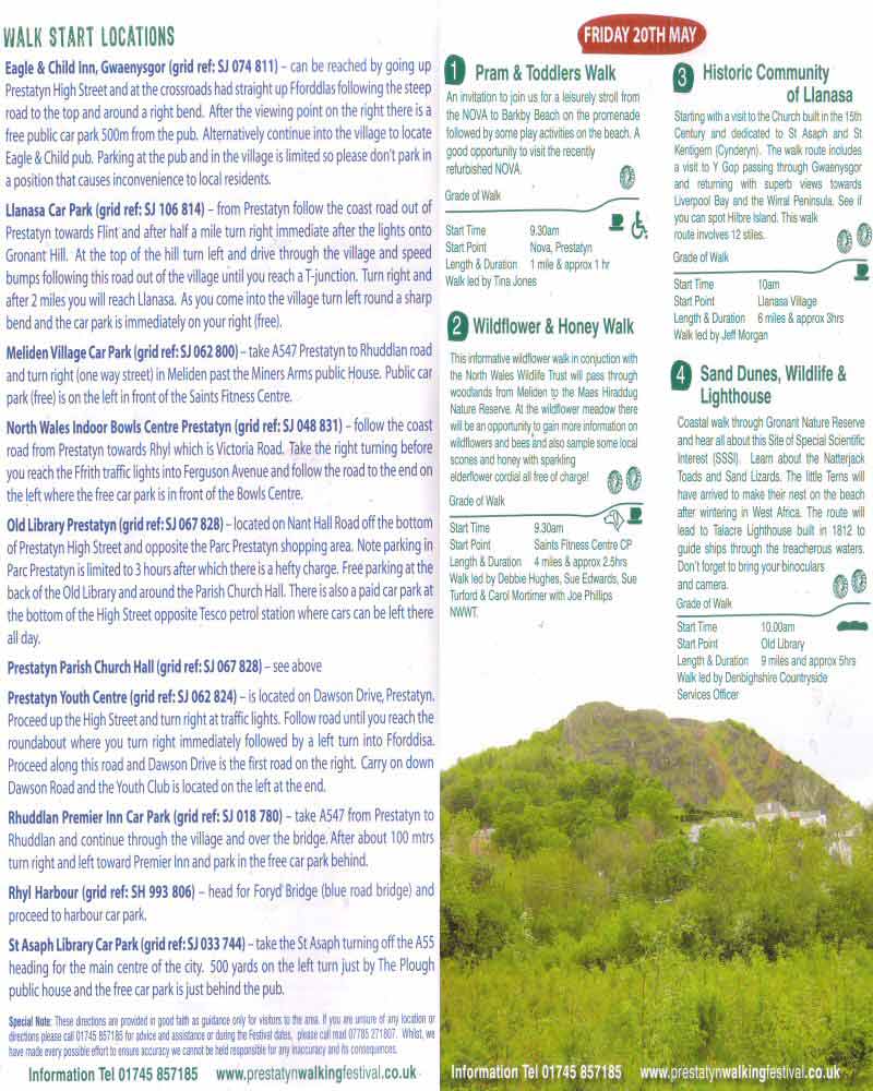 Chestertourist.com - Prestatyn Walking Festival Page Three